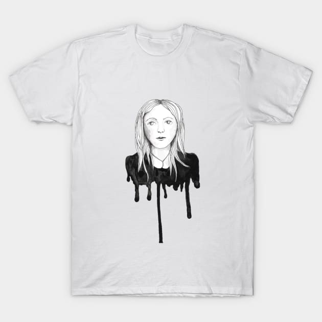 Blond dripping girl T-Shirt by Bwiselizzy